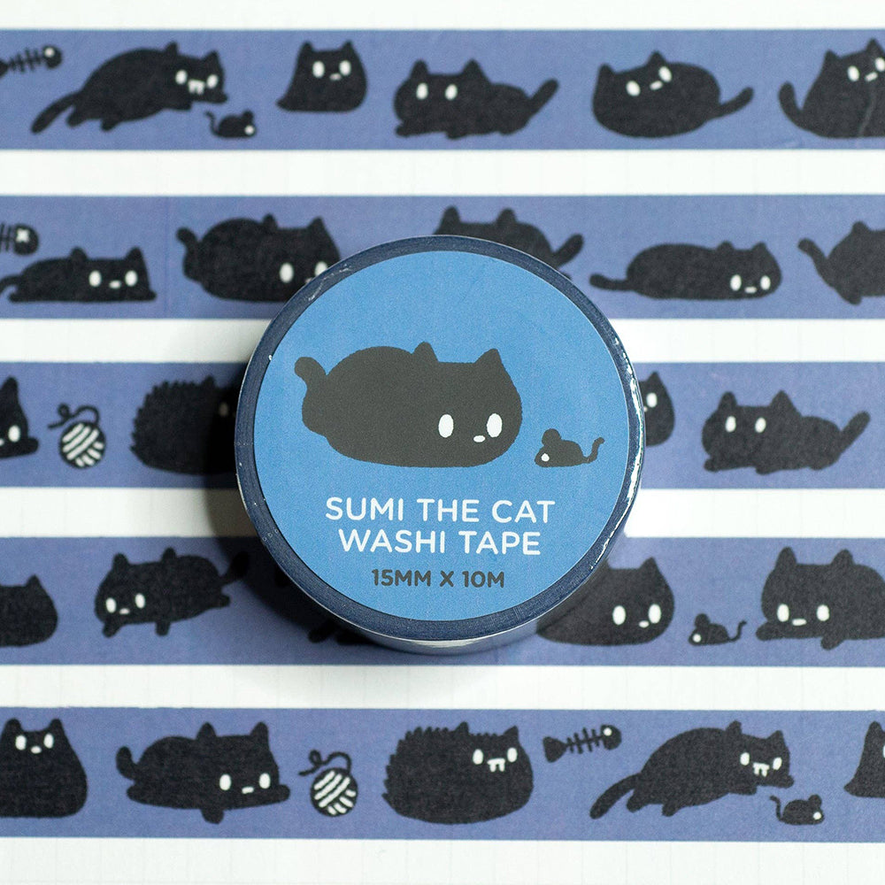 Sumi The Cat Washi Tape