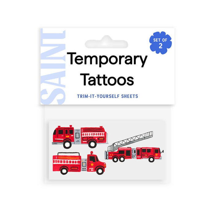 Firetruck Parade Temporary Tattoos