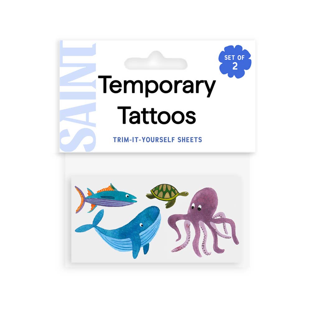Wild Sea Temporary Tattoos