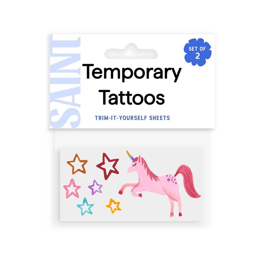 Unicorn Party Temporary Tattoos