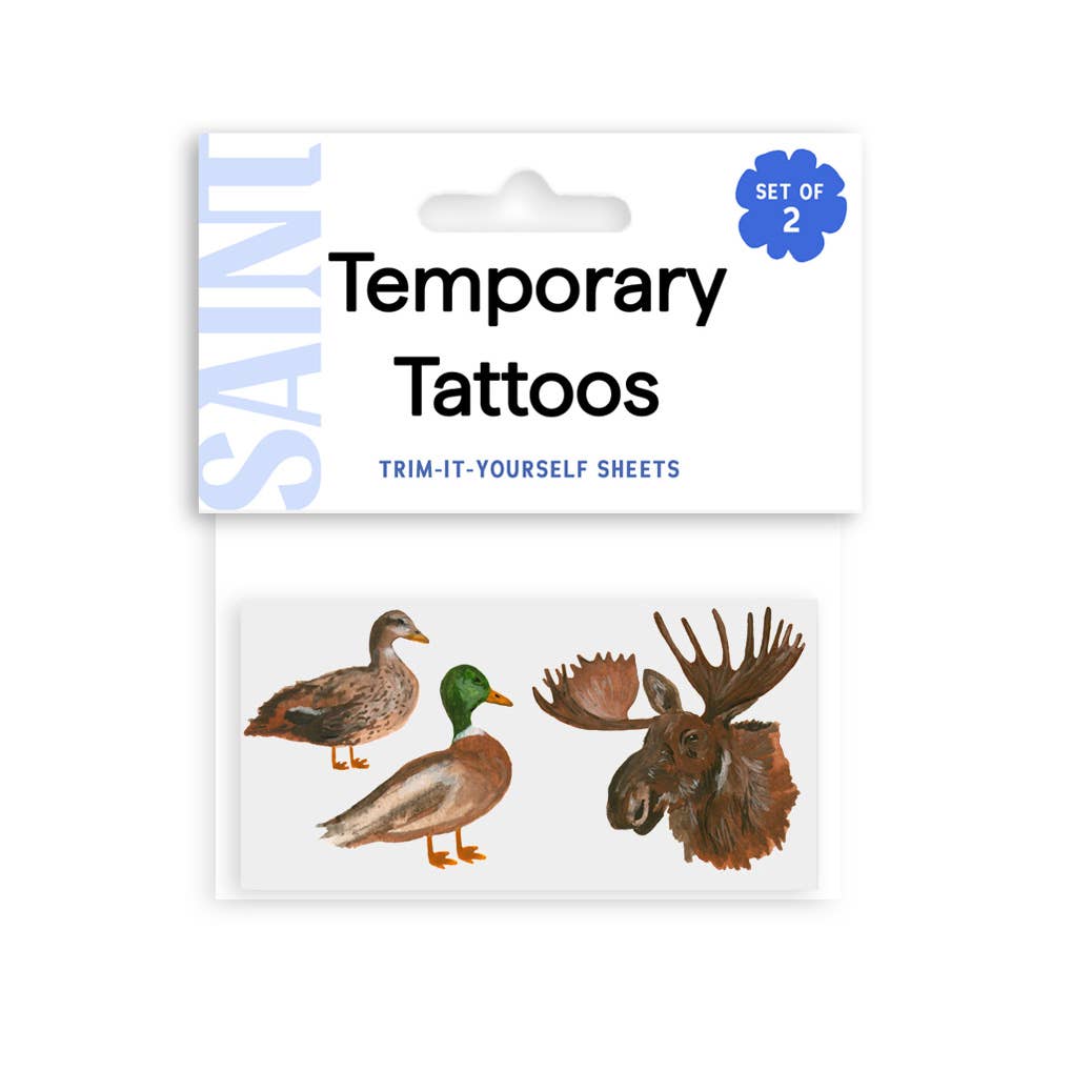 Little Outdoorsman Temporary Tattoos