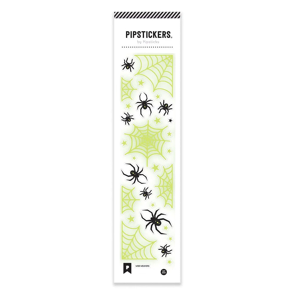 Web Weavers Spider Glow-In-The-Dark Stickers