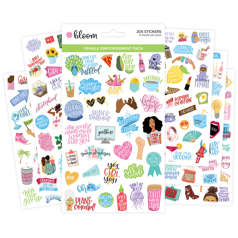 Female Empowerment Planner Stickers Pack – Sticker Planet