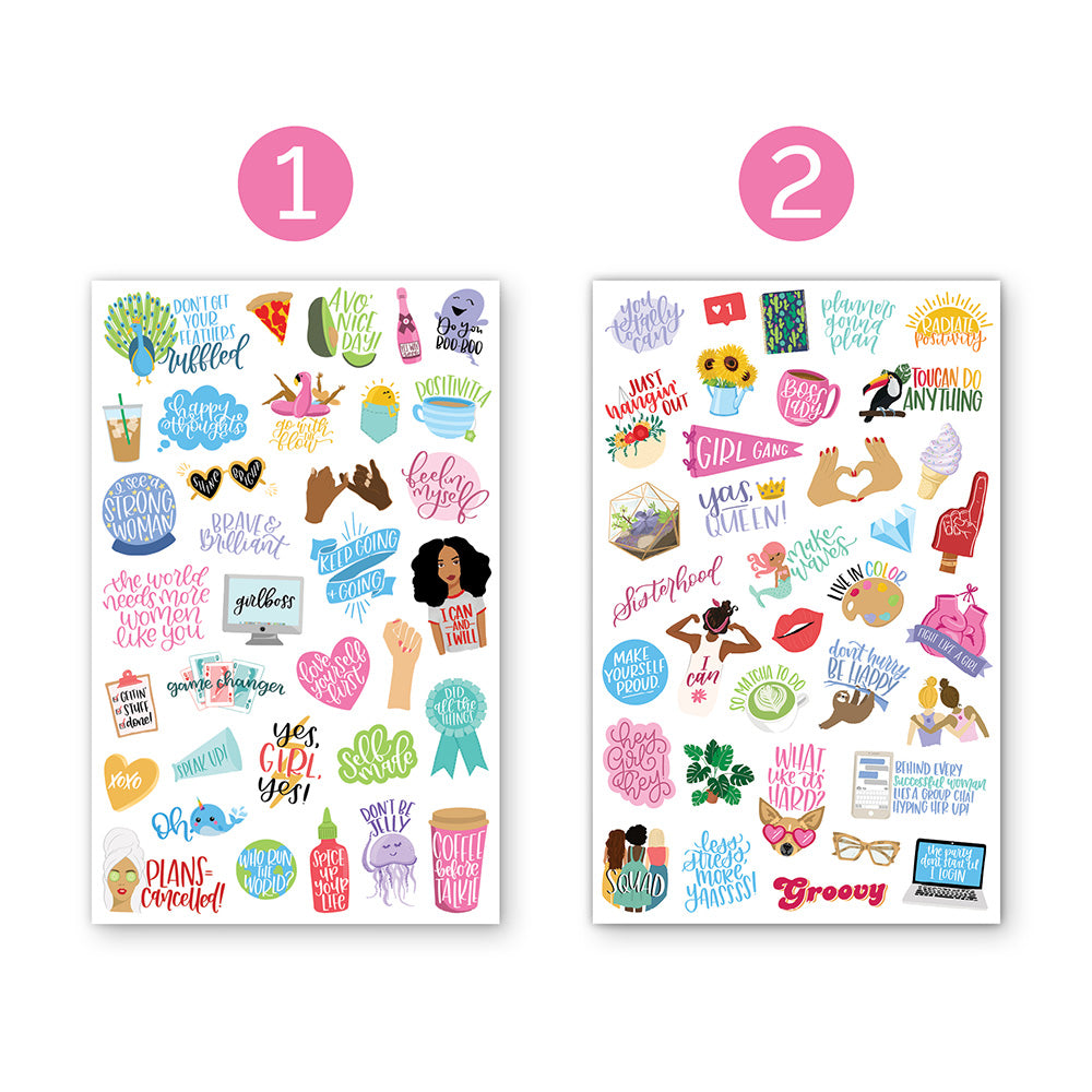 Female Empowerment Planner Stickers Pack