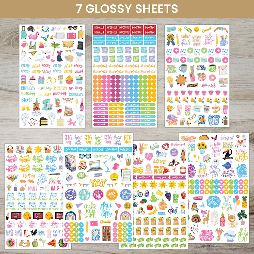 Classic Planner Stickers Pack