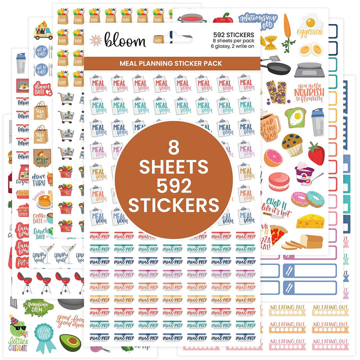 Meal Planning Planner Stickers Pack