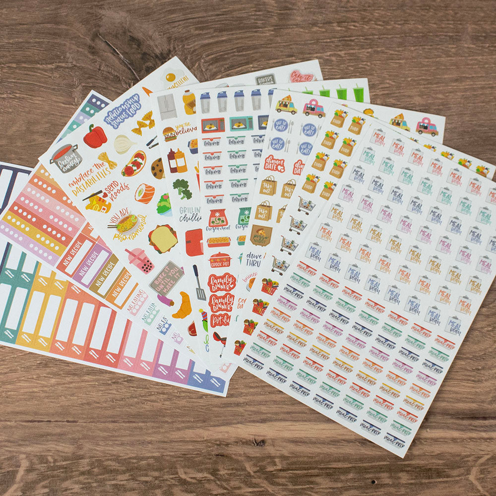 Meal Planning Planner Stickers Pack