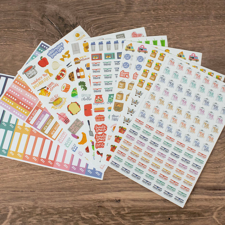 Meal Planning Planner Stickers Pack