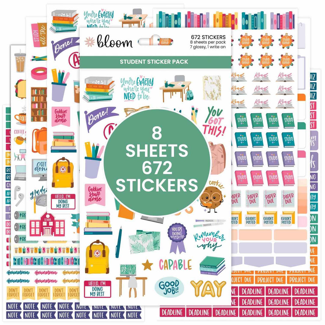 Student Planner Stickers Pack