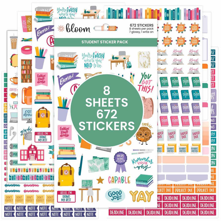 Student Planner Stickers Pack