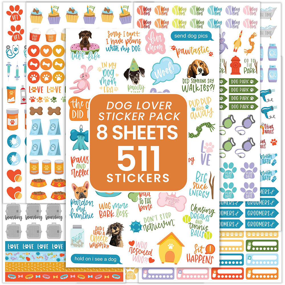 Dog Lovers Planner Stickers Pack