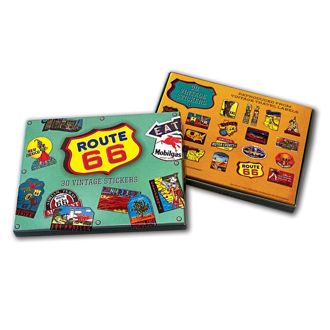 Route 66 Vintage Label Stickers