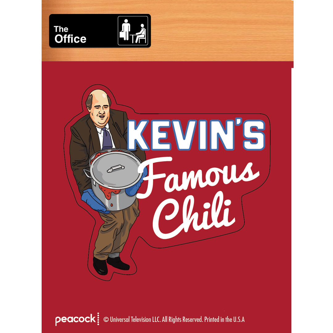 The Office - Kevin's Famous Chili Vinyl Sticker Decal