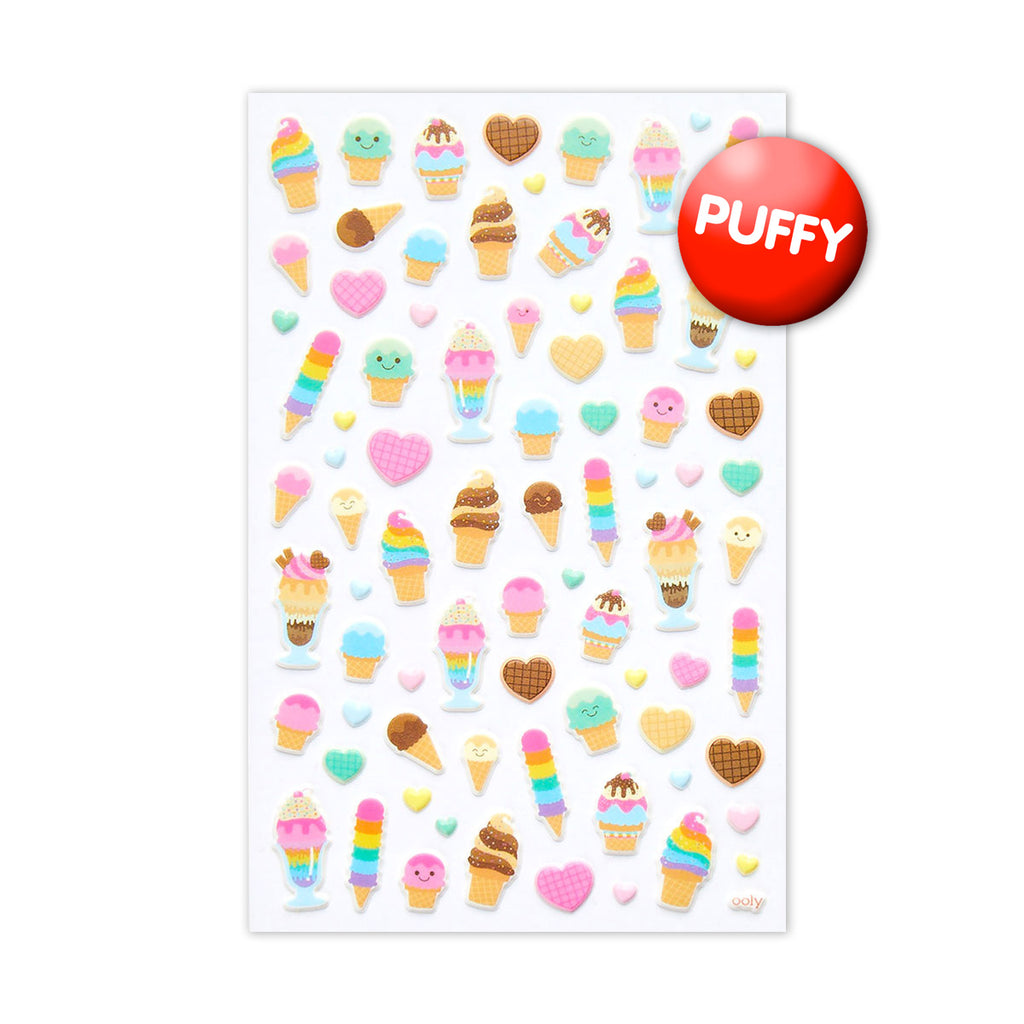 Puffy Heart Stickers -Pickle Juice Mix