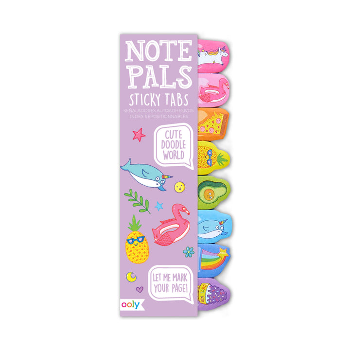 Cute Doodle World Note Pals Sticky Page Flags