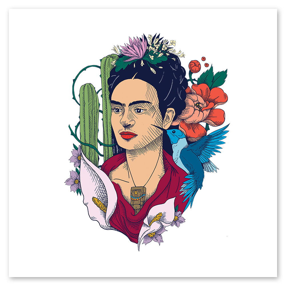 Frida Kahlo Botanical Tattly Temporary Tattoos