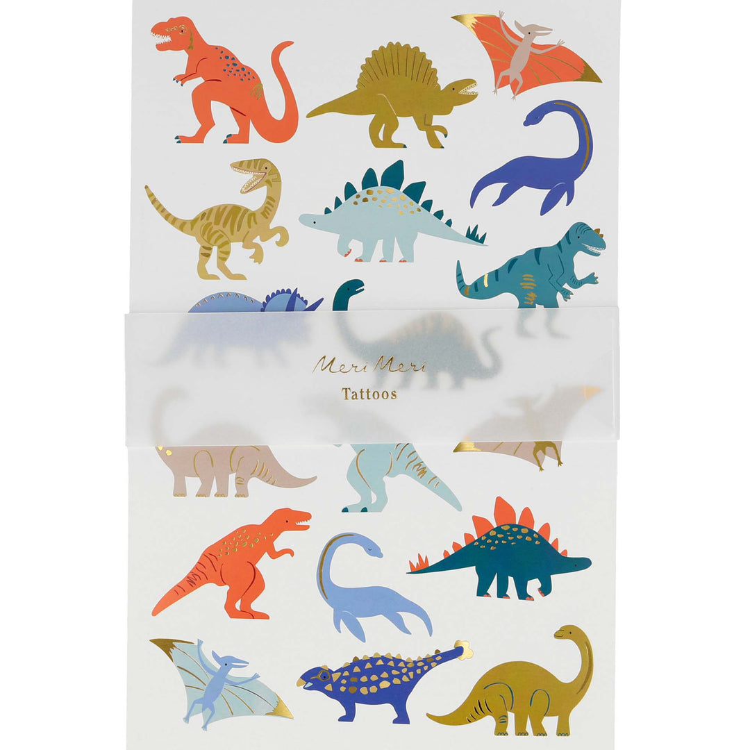 Dinosaurs Temporary Tattoo Sheets
