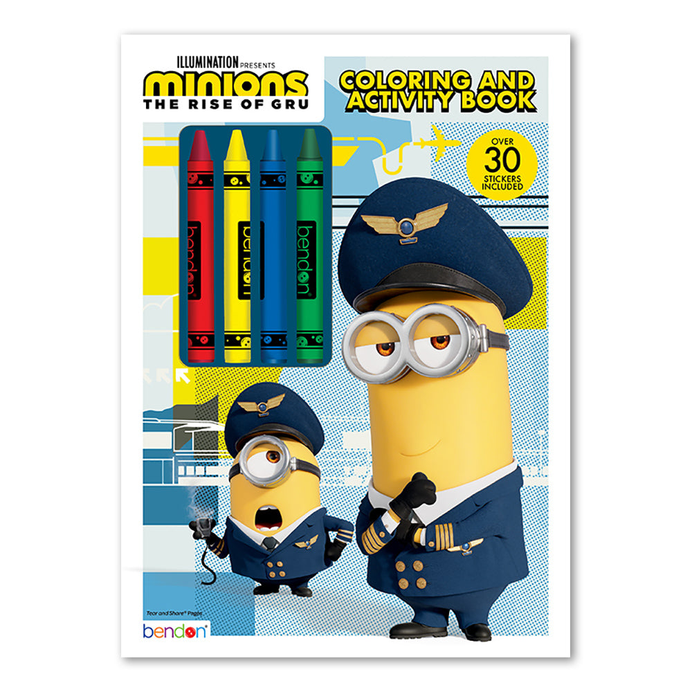 Minions The Rise of Gru Coloring & Activity Book with Stickers