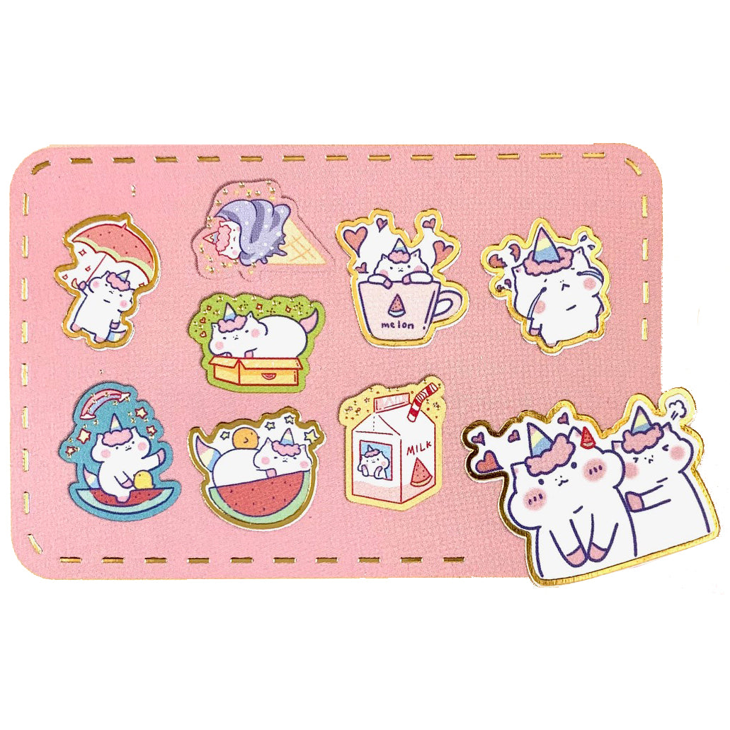 Unicorn Boba Bag of Stickers