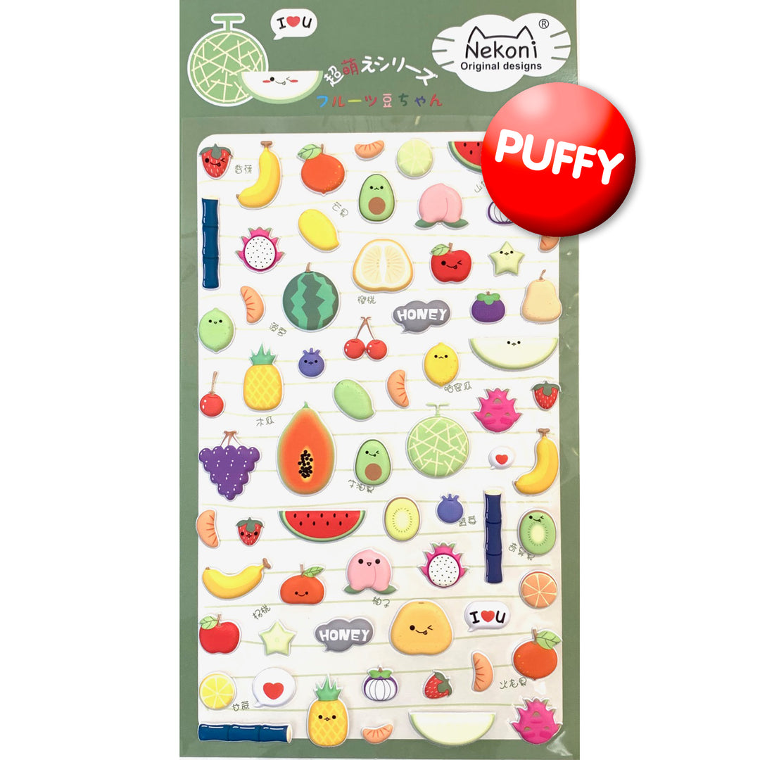 Fruit Puffy Stickers