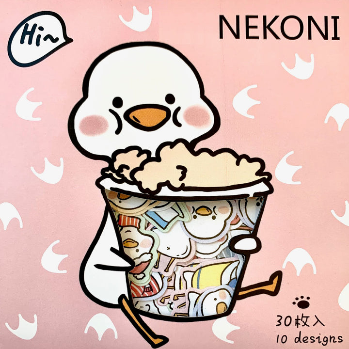 Duck Popcorn Bag of Stickers