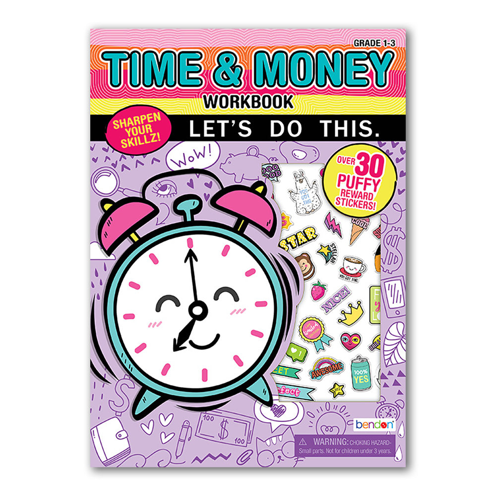 Time & Money Workbook with Puffy Stickers
