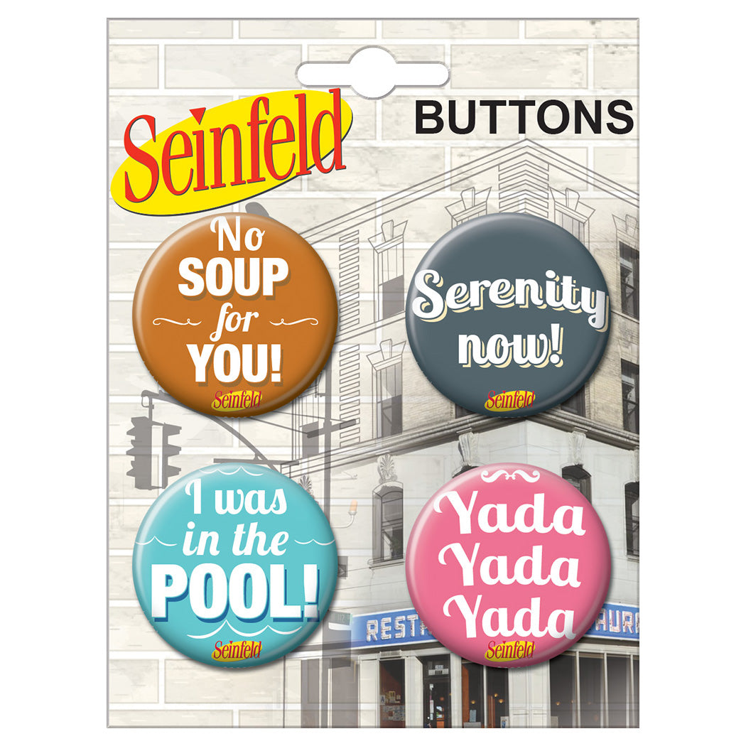 Seinfeld Button Set