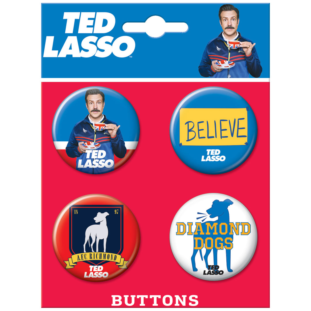 Ted Lasso Believe Button Set