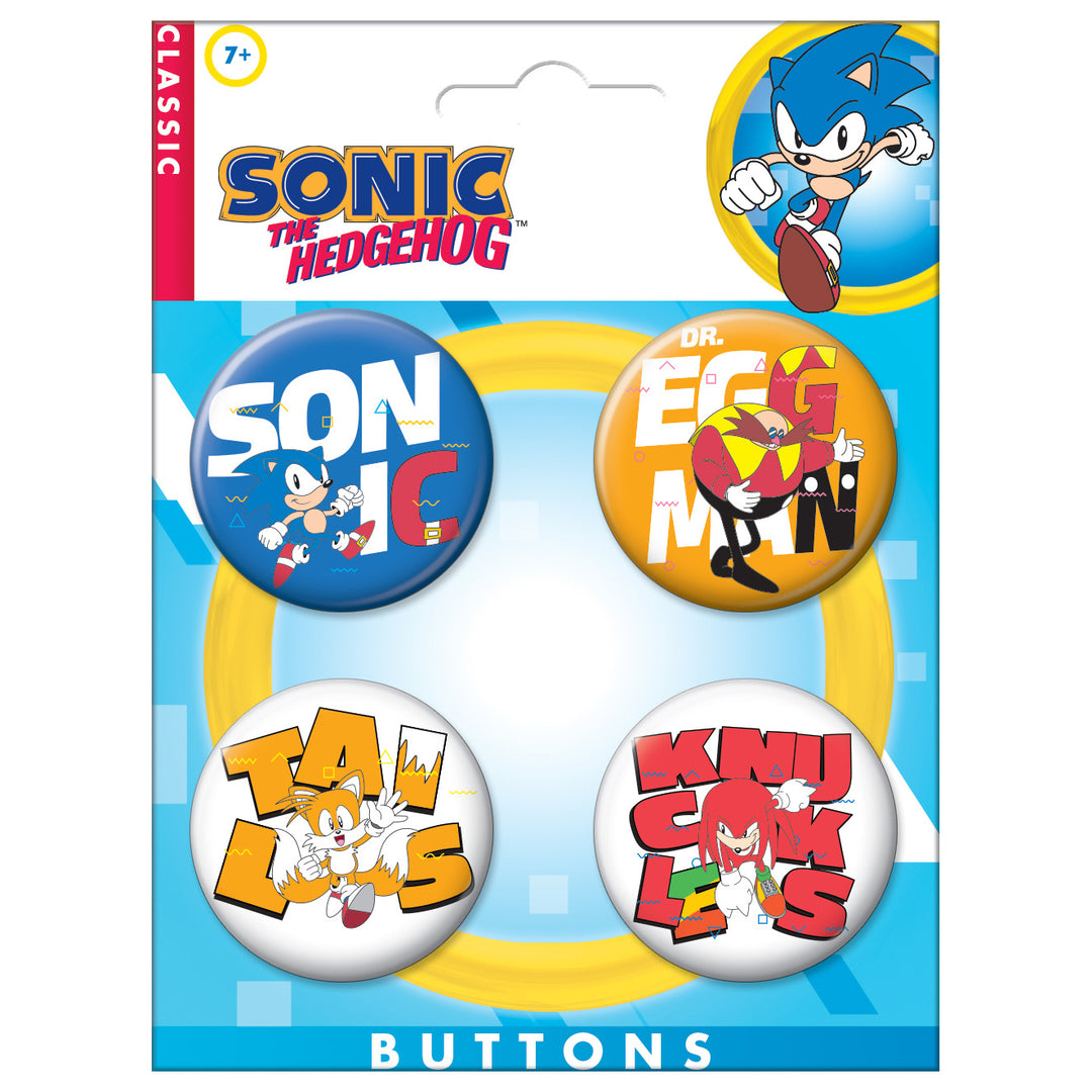 Sonic the Hedgehog Button Set #1