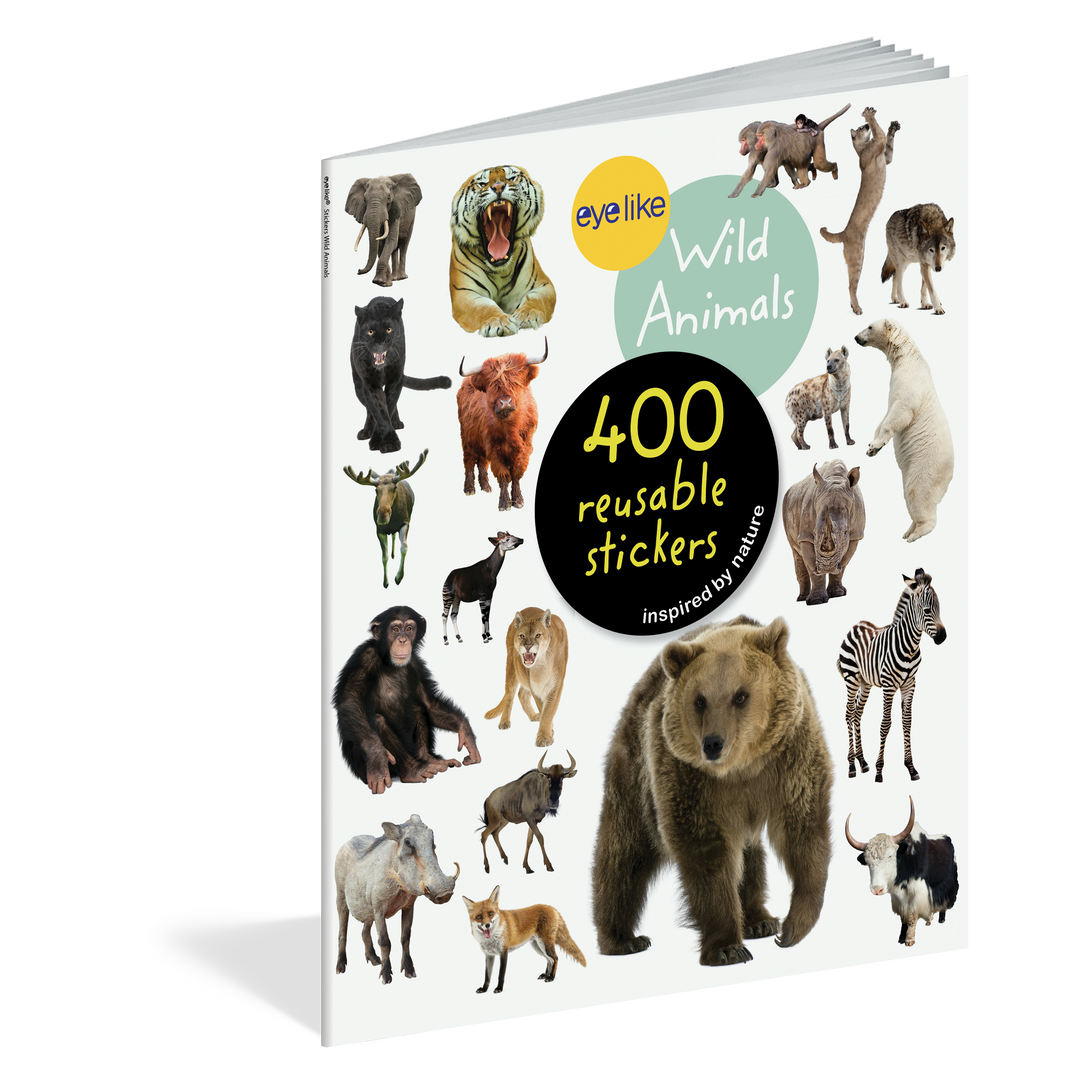 Wild Animals Eyelike Sticker Activity Book