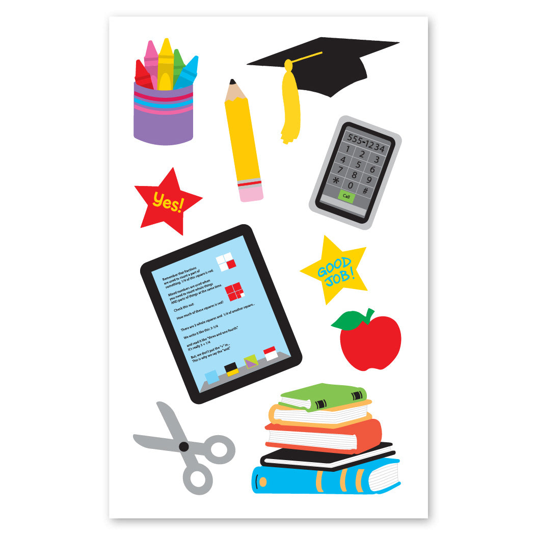 School Supplies Stickers