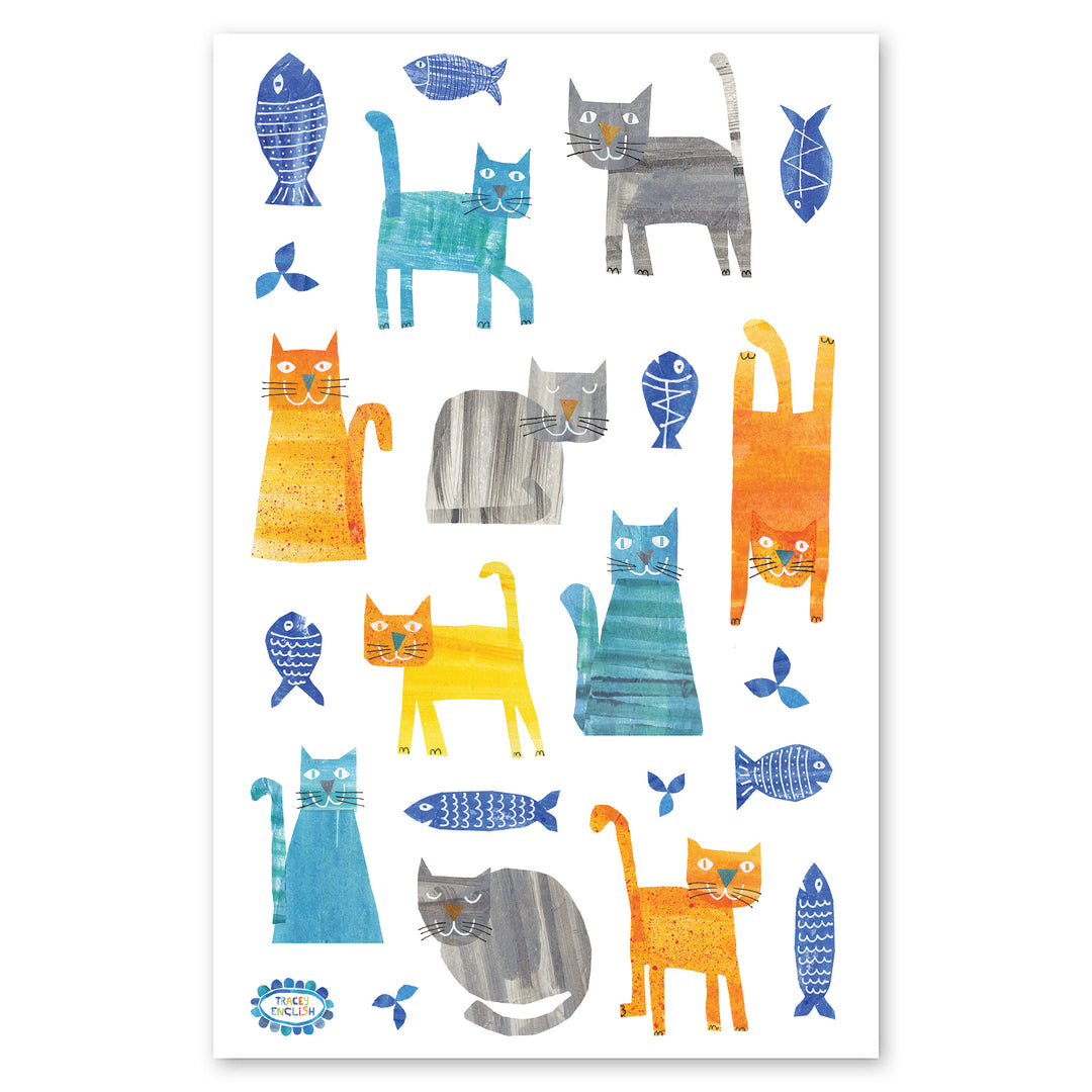 Collage-style Cats Stickers