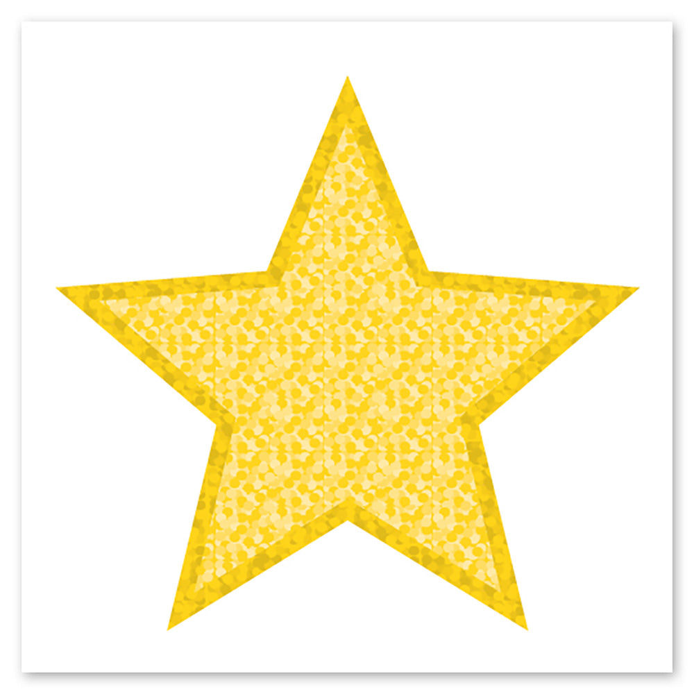 Gold Sparkle Large Star Sticker