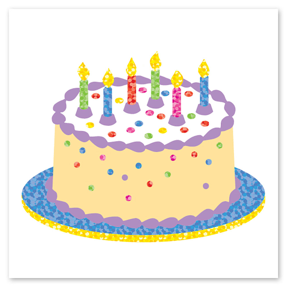 Sparkle Birthday Cake Sticker