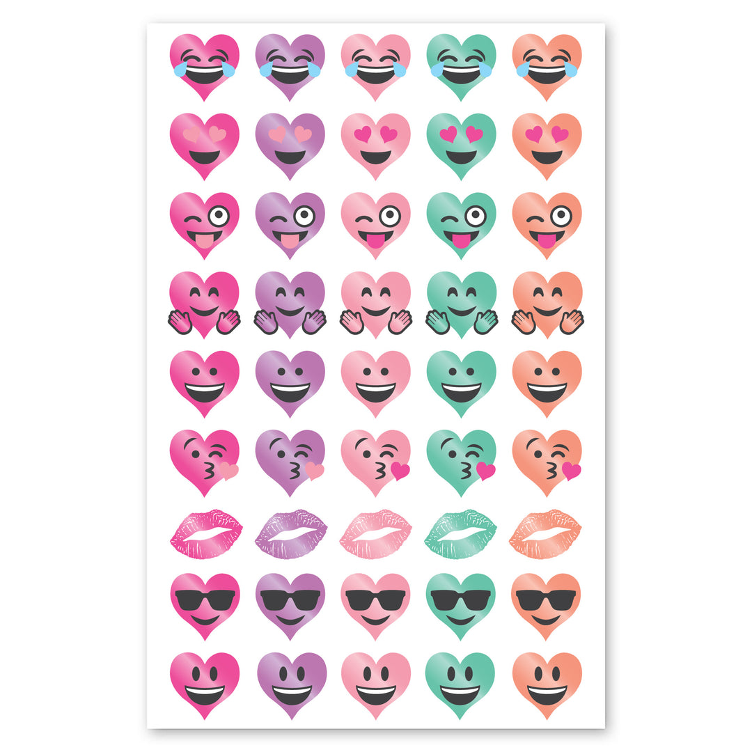 Heart-shaped Emoji Stickers