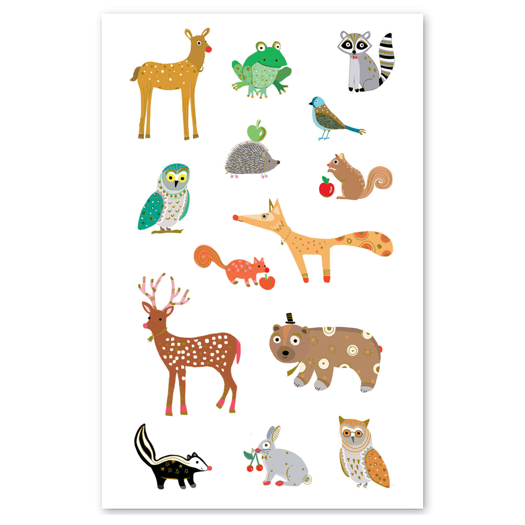 Various Woodland Animals Stickers