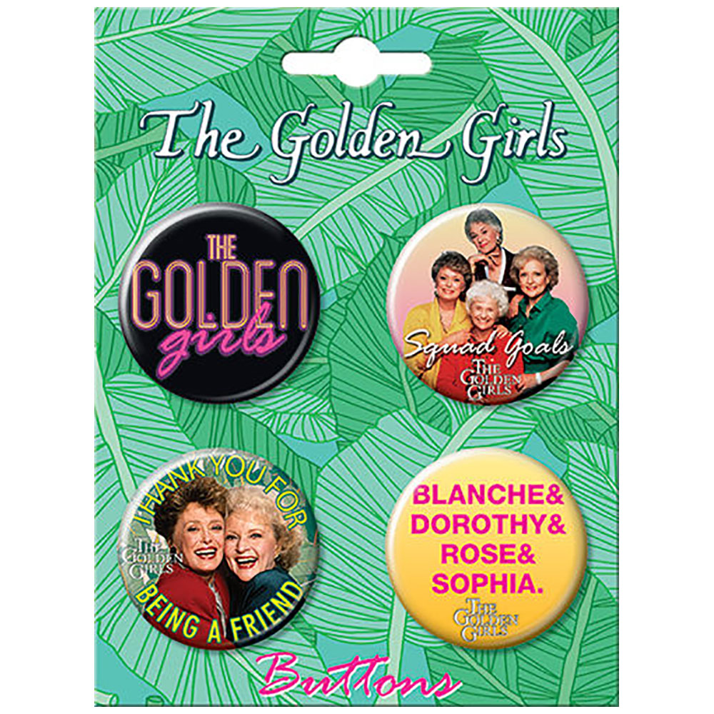 Golden Girls Friends Button Set