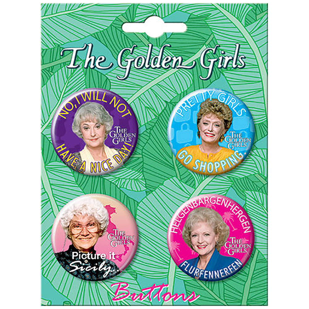 Golden Girls Sayings Button Set