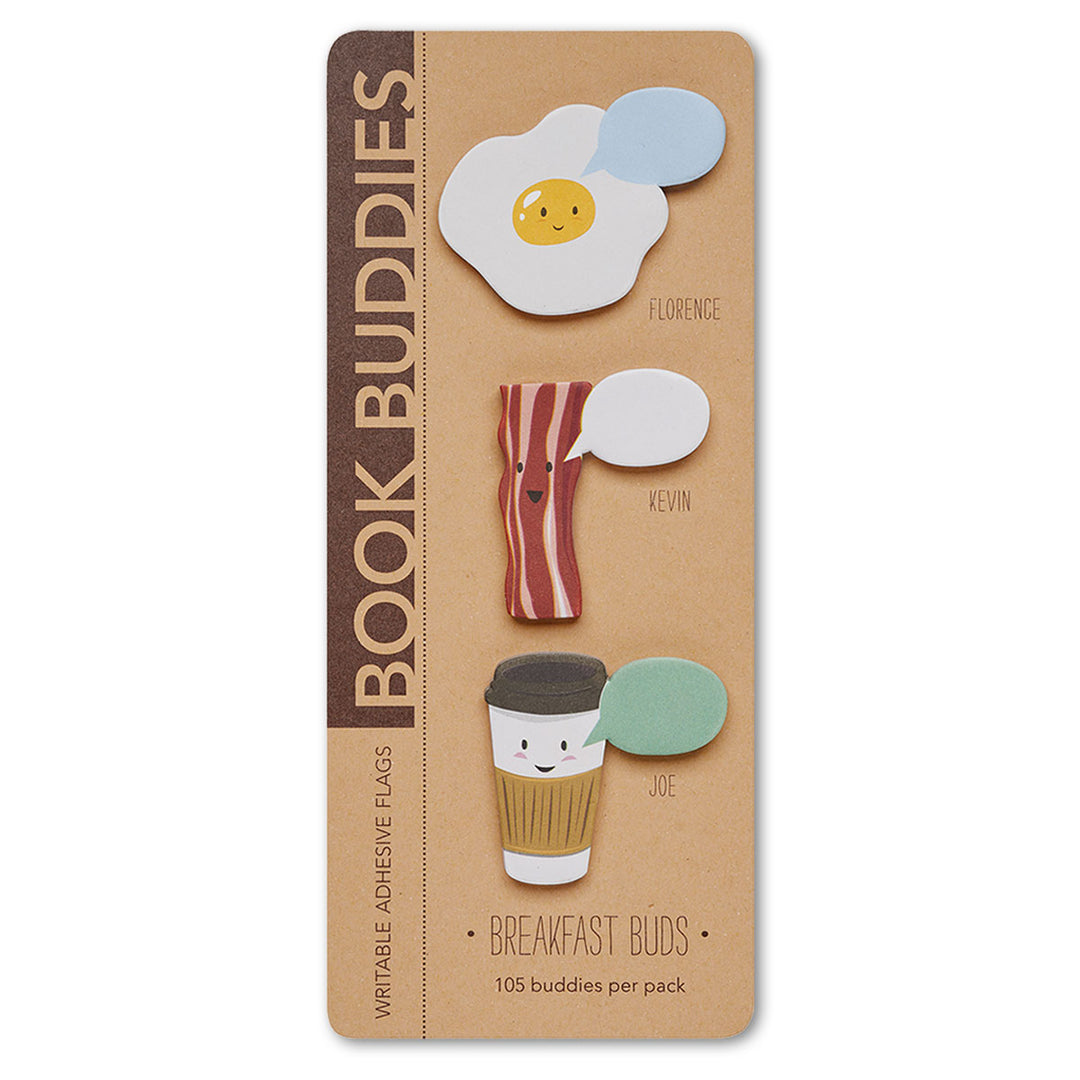 Breakfast Buds Book Buddies Sticky Page Flags
