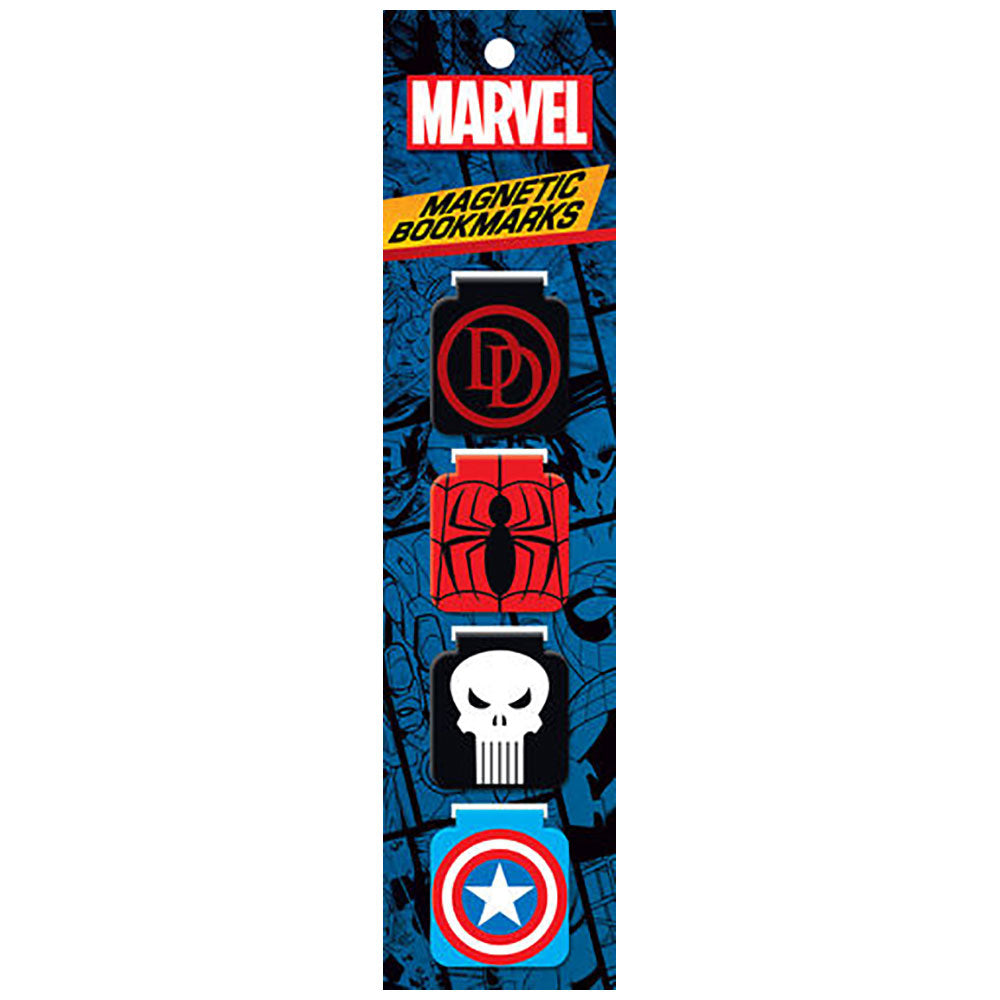Marvel Logos Magnetic Bookmarks
