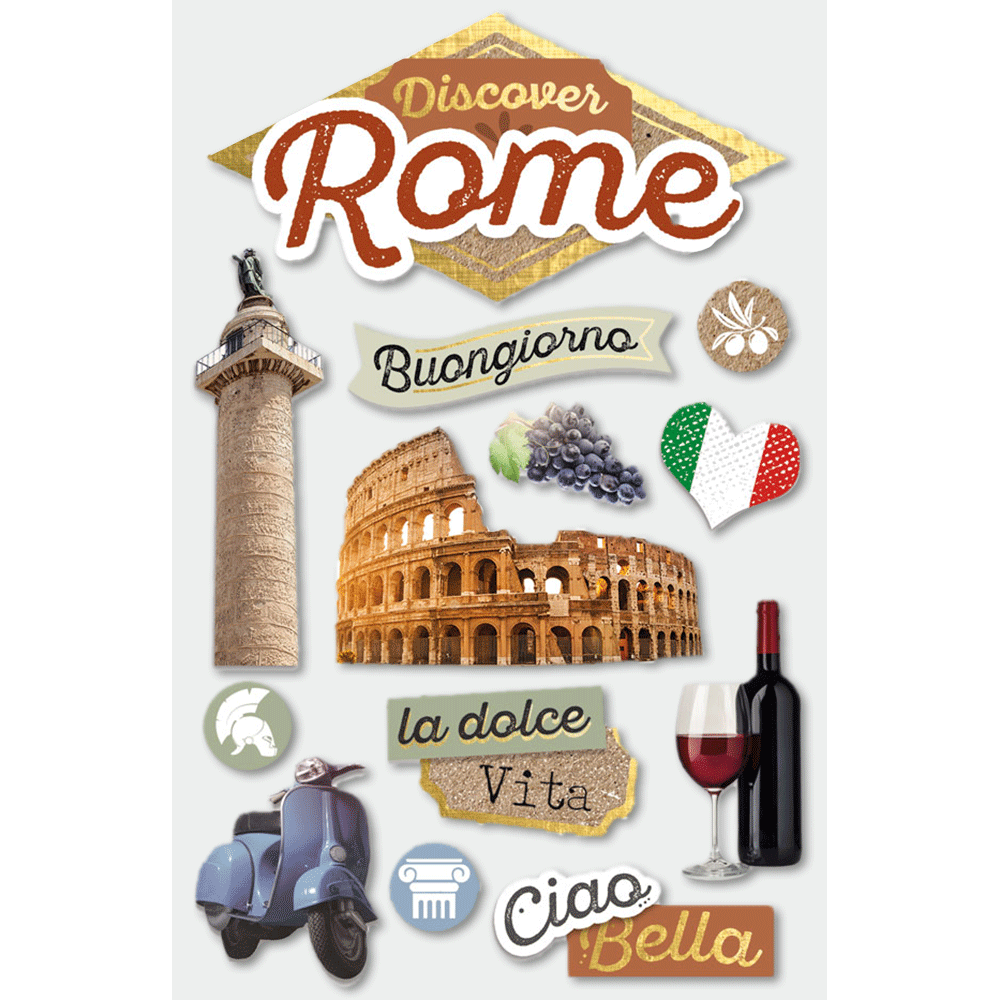Discover Rome 3-D Stickers