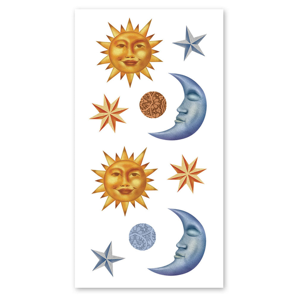 Holographic Foil Celestial Washi Tape | Stars, Moon, Sun