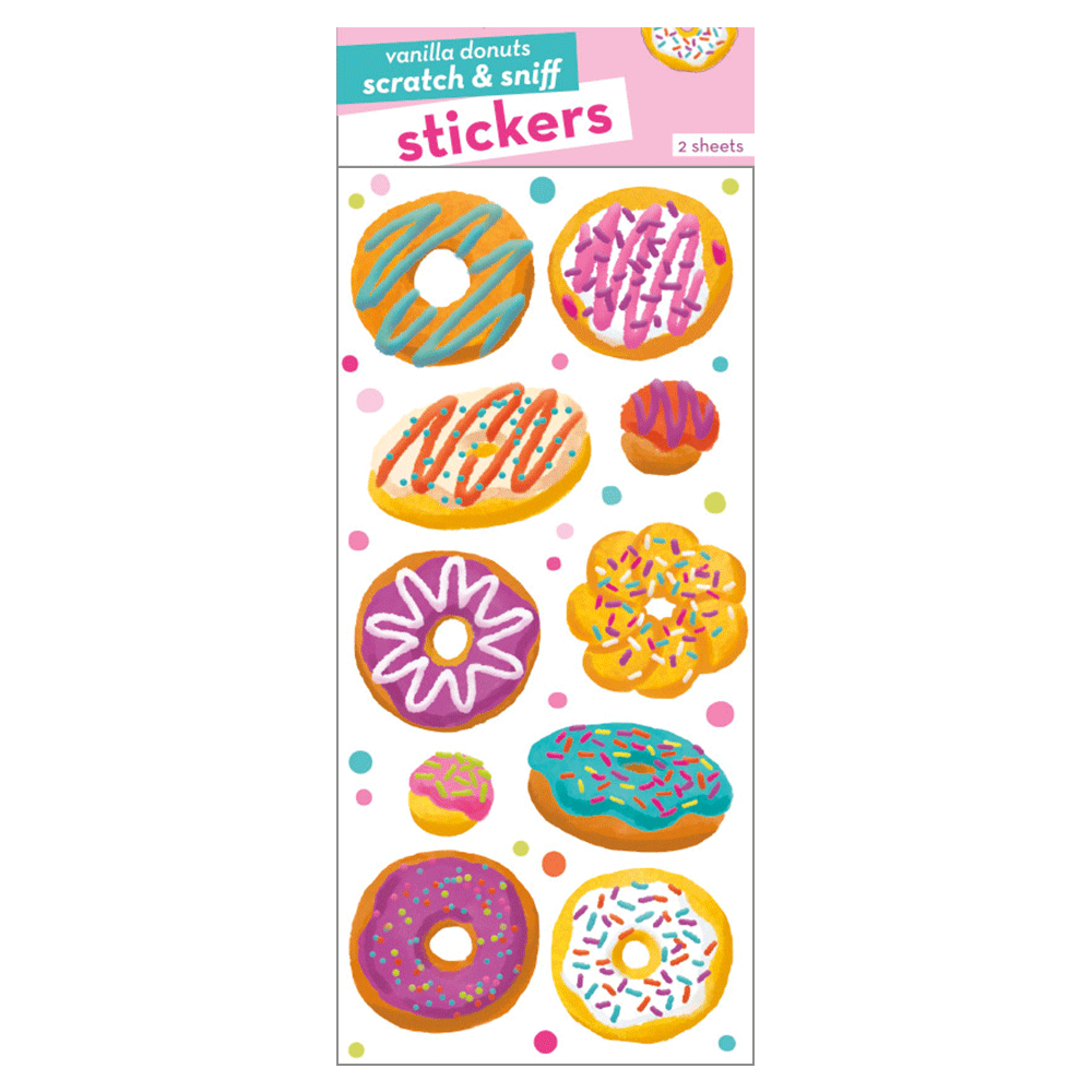 Vanilla Donuts Scratch & Sniff Stickers