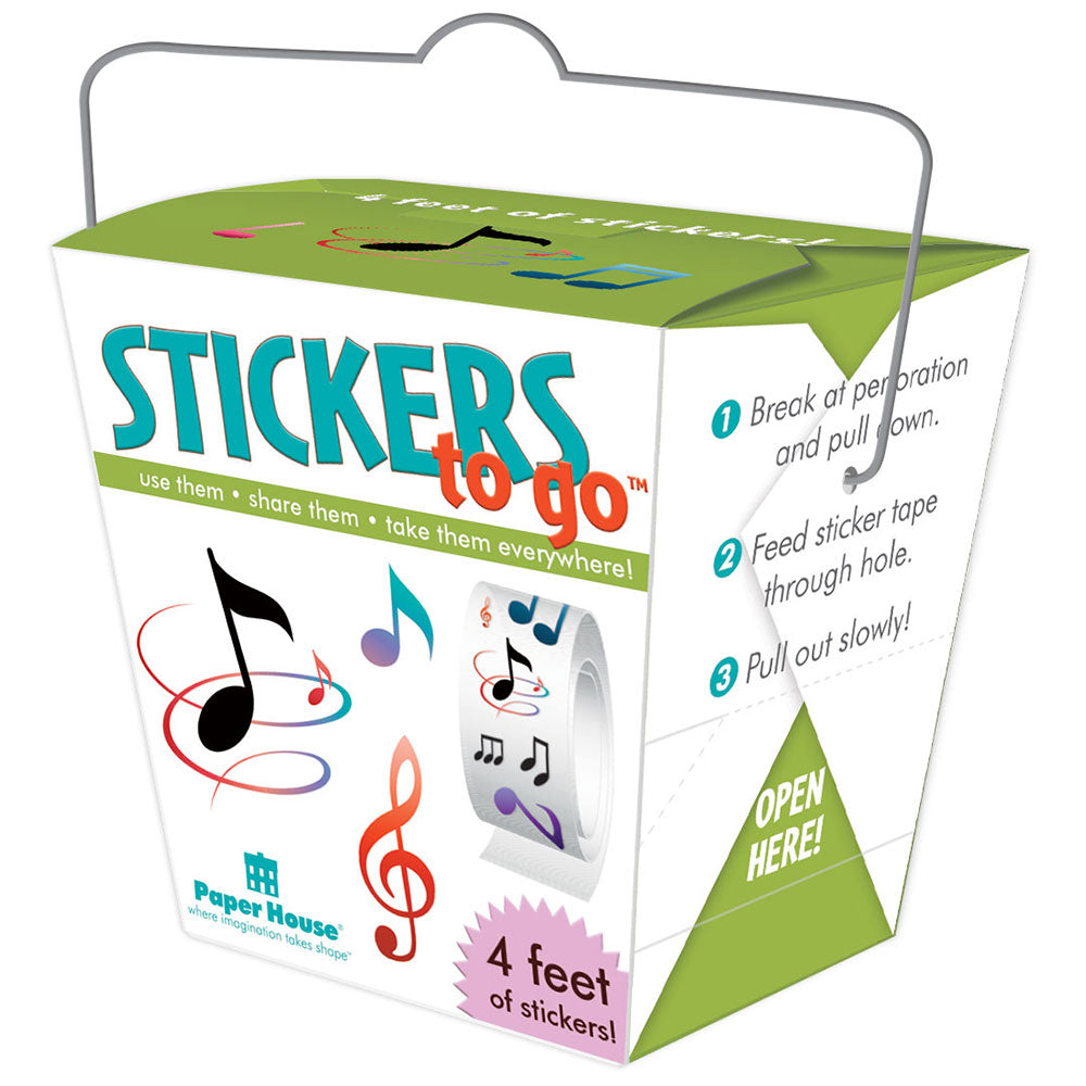 Music Stickers To Go Box