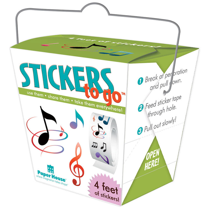 Music Stickers To Go Box