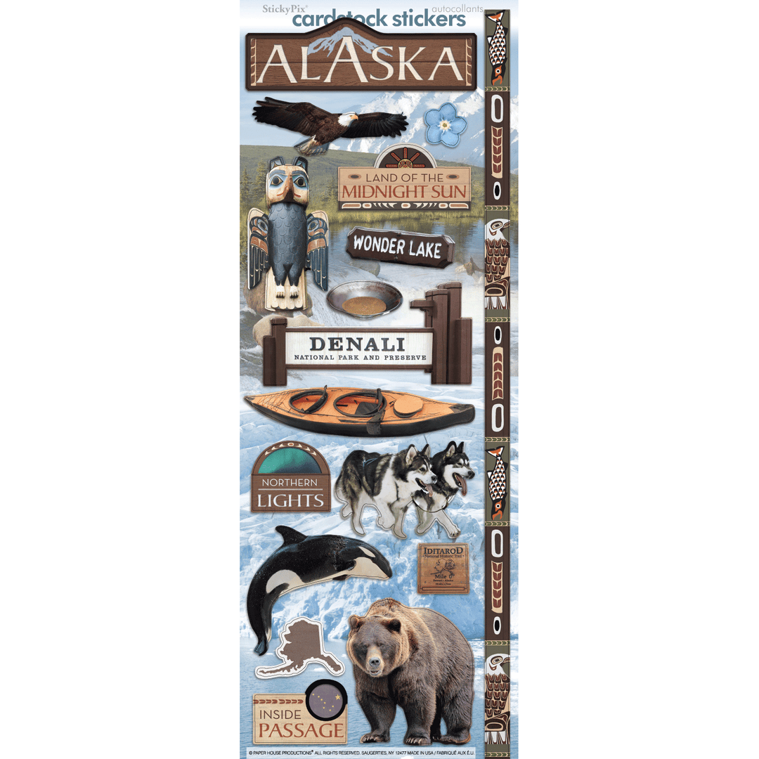 Alaska Cardstock Stickers