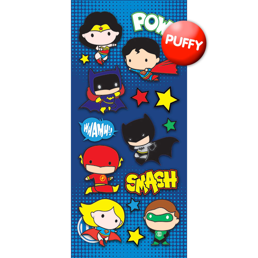 Justice League Chibi Heroes Puffy Stickers