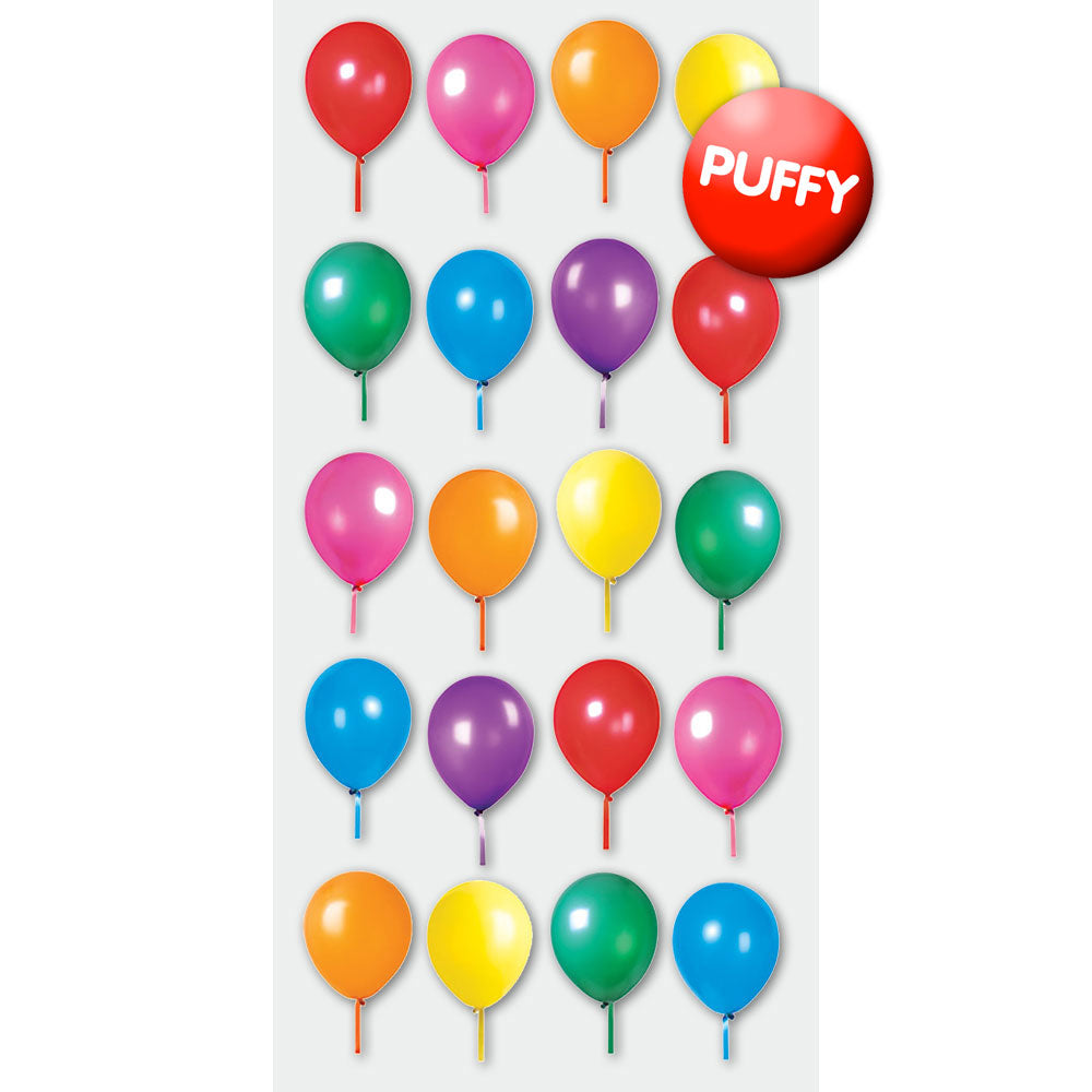 Balloons Puffy Stickers