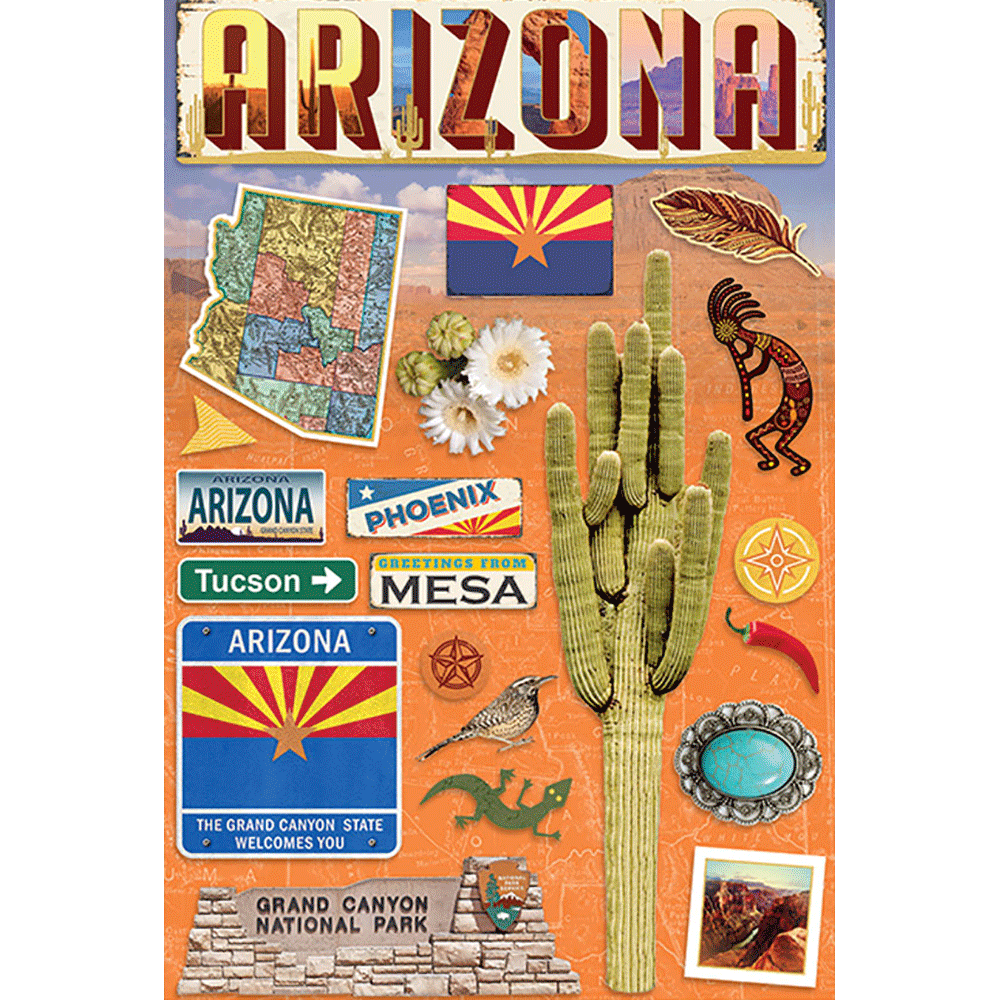 Arizona Dimensional Stickers