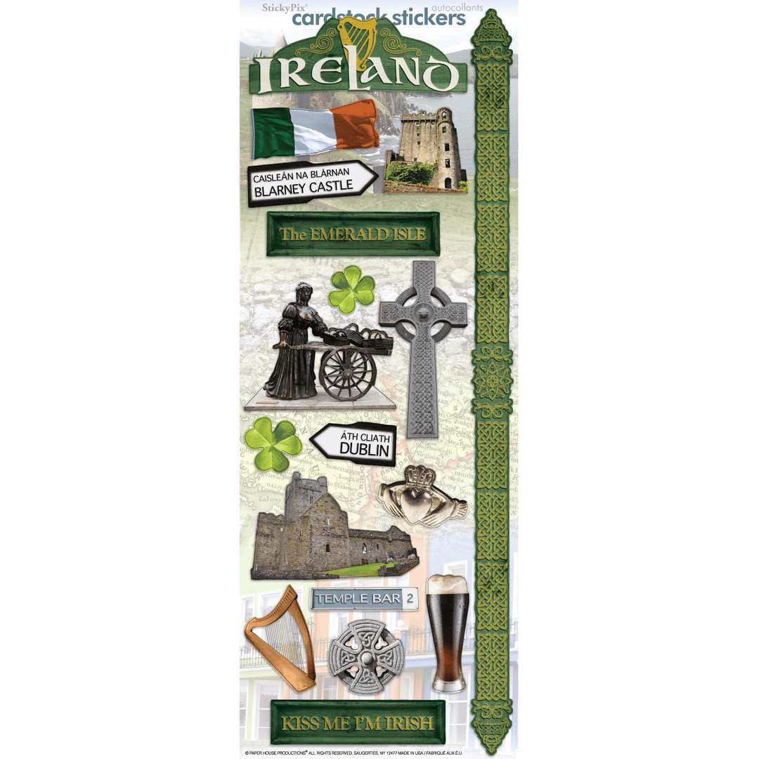 Ireland Cardstock Stickers